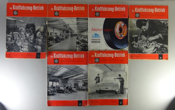 Magazin - Der Kraftfahrzeug-Betrieb 7 Hefte u. a. mit Opel / Mercedes / VW etc.