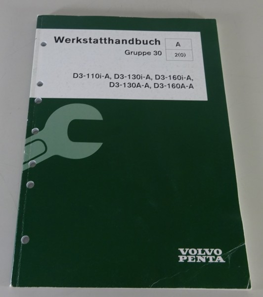 Werkstatthandbuch Volvo Penta D3-110i-A / D3-160A-A Gruppe 30 Elektrik 08/2005