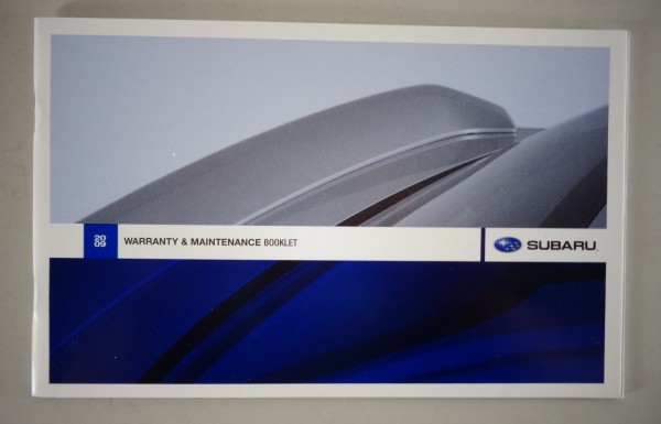 Scheckheft / Maintenance Booklet Subaru Blanko Stand 11/2007