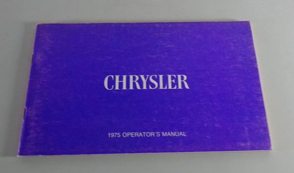 Owner´s Manual Chrysler Newport / Town & Country / Cordoba / New Yorker von 1975