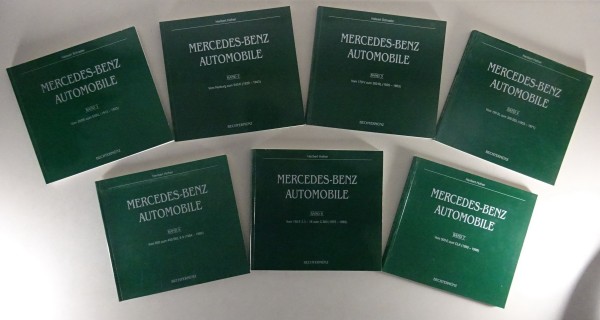 Bildband Konvolut über Mercedes - Benz Automobile von 1913 - 1998 Stand 1998