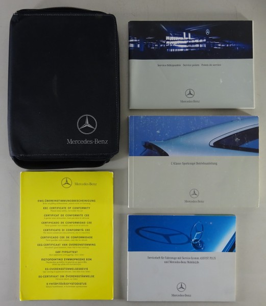 Bordmappe + Betriebsanleitung Mercedes Benz C-Klasse Sportcoupé CL 203 von 2002