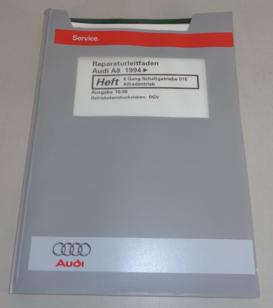 Werkstatthandbuch Audi A8 D2 6 Gang Schaltgetriebe 01E Allradantrieb (DGV) ab 94