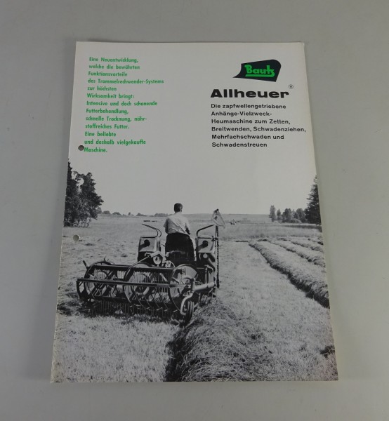 Prospekt / Broschüre Bautz Allheuer / Schwader Stand 11/1967