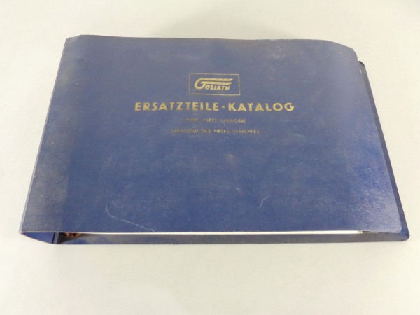 Teilekatalog / Spare Parts Catalog Goliath Express Stand 12/1956