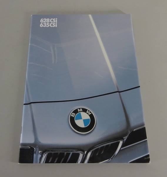 Opuscolo BMW Serie 6 E24 628CSi / 635CSi edizione 01/1983