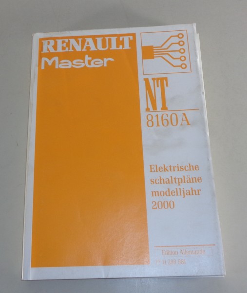 Werkstatthandbuch / Elektrische Schaltpläne Renault Master II Modelljahr 2000