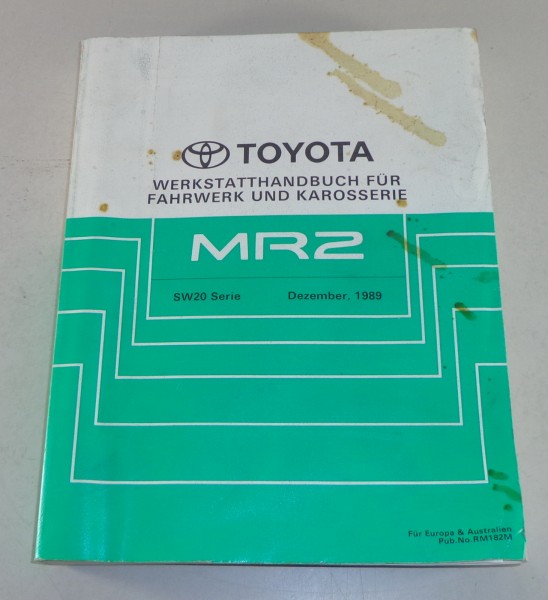 Werkstatthandbuch Grundhandbuch Toyota MR2 SW20 Stand 12/1989
