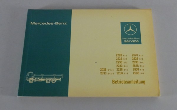 Betriebsanleitung / Handbuch Mercedes Benz NG 80 LKW ab 2028 - 2638 von 09/81