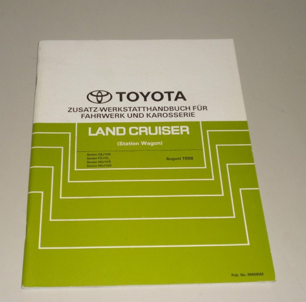 Werkstatthandbuch Toyota Land Cruiser Station Wagon Karosserie Fahrwerk, 08/1998