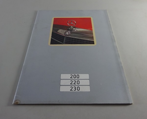 Faltprospekt / Prospekt Mercedes-Benz /8 W115 - 200 / 220, W114 - 230 v. 11/1972