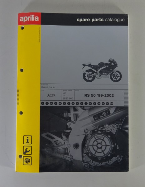 Teilekatalog / Spare Parts Catalog Aprilia RS 50 Stand ´99 - 2002