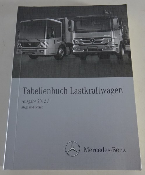 Tabellenbuch Mercedes Benz Atego und Econic Ausgabe 01/2012