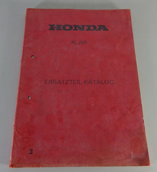 Teilekatalog / Ersatzteilkatalog Honda XL 250