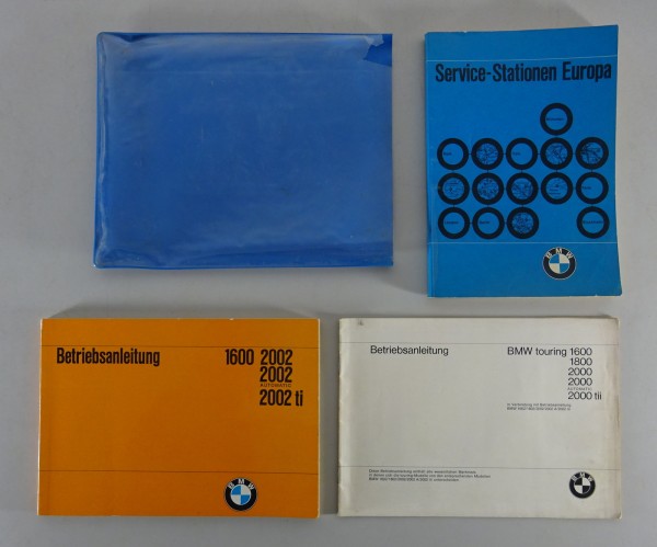 Bordmappe + Betriebsanleitung BMW 1600 1800 2000 2002 Automatic/tii/touring 1971