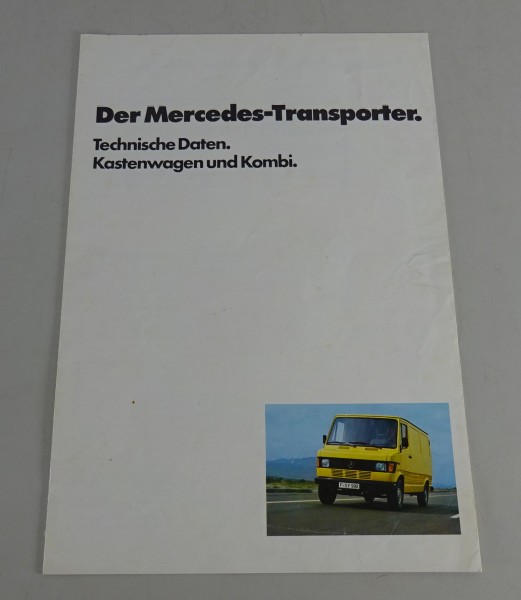 Prospekt / Technische Daten Mercedes-Benz Bremer Transp. T1 207D/307D 208/308