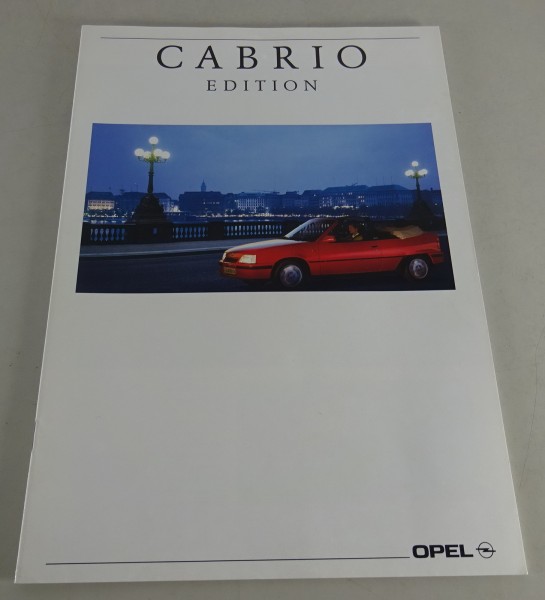 Prospekt / Broschüre Opel Kadett E Cabrio Stand 08/1991