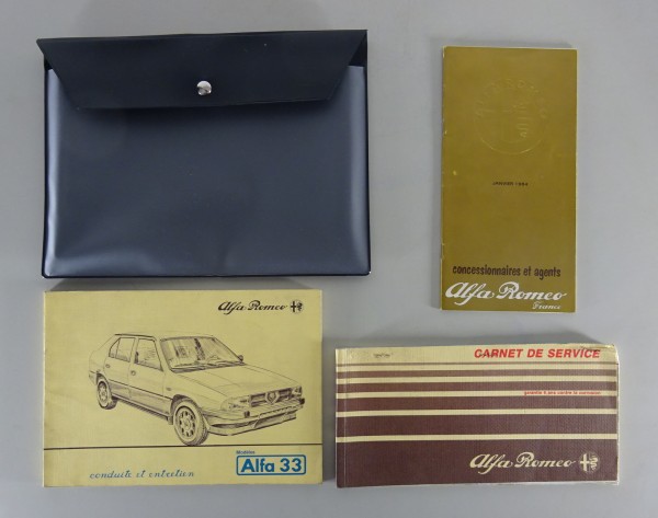 Dossier de bord + Conduite et Entretien Alfa Romeo 33 Version 03/1985