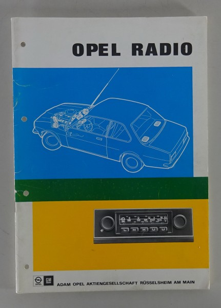 Technische Informationen Opel Radio Monza A, Senator A, Manta B etc. von 04/1976