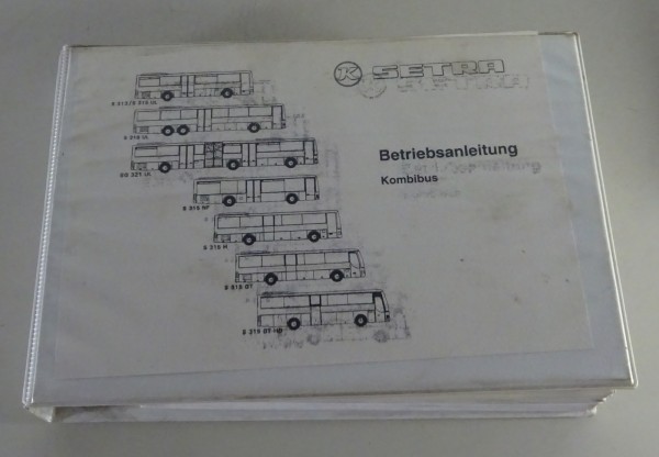 Betriebsanleitung / Handbuch Setra Kombibus S 315 H / GT / GT-HD Stand 1998