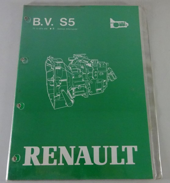 Werkstatthandbuch Renault Getriebe Typ S5 - 18/3 Stand 04/1983