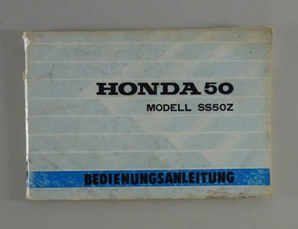 Betriebsanleitung / Handbuch Honda SS 50 Z Stand 1969