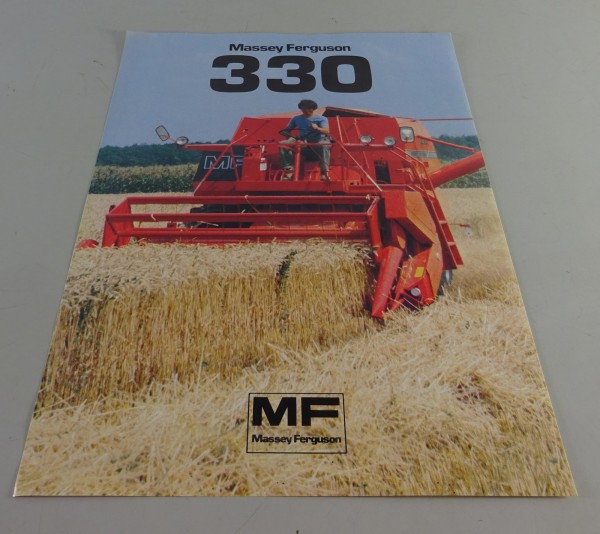Prospektblatt / Broschüre Massey Ferguson Mähdrescher MF 330 Stand 10/1984