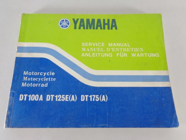 Werkstatthandbuch / Service Manual Yamaha DT 100 A / DT 125E A / DT 175 A 11/73