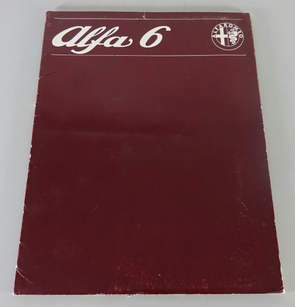Pressemappe / Presseinformation Alfa Romeo 6 / Sei Benziner & Diesel Stand 1984