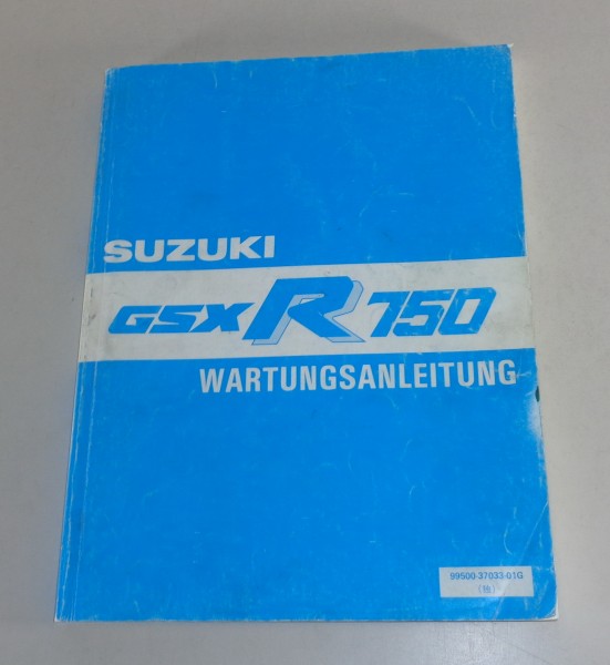 Werkstatthandbuch / Wartungsanleitung Suzuki GSX-R 750 Luftgekühlt 1985 - 1991