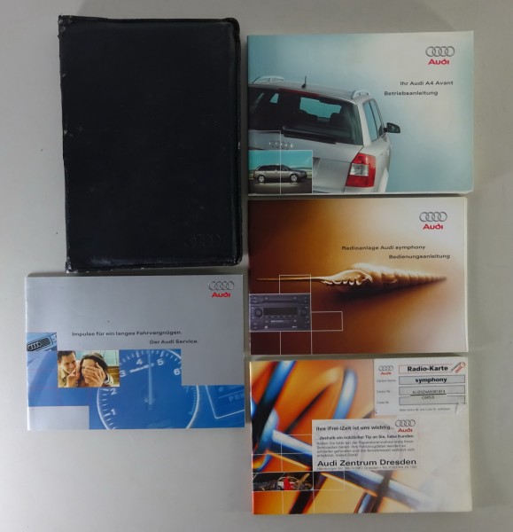 Bordmappe + Betriebsanleitung Audi A4 Avant B6 Benzin & Diesel Stand 07/2001