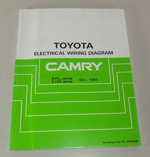 Workshop Manual Toyota Camry electrical wiring diagram Stand 1987