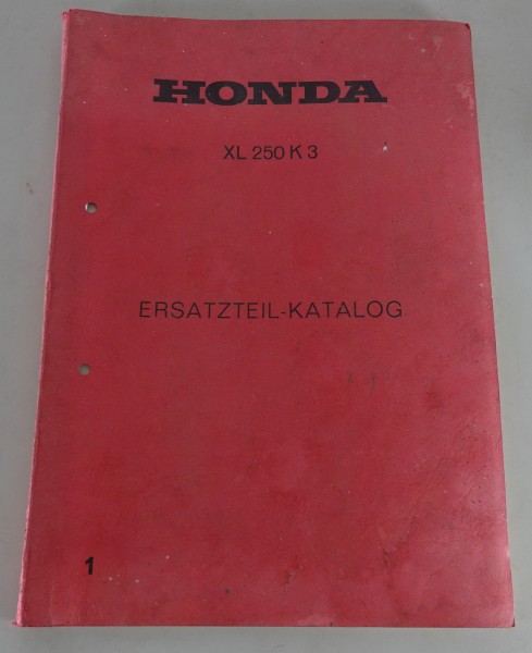 Teilekatalog / Ersatzteilkatalog Honda XL 250 K 3