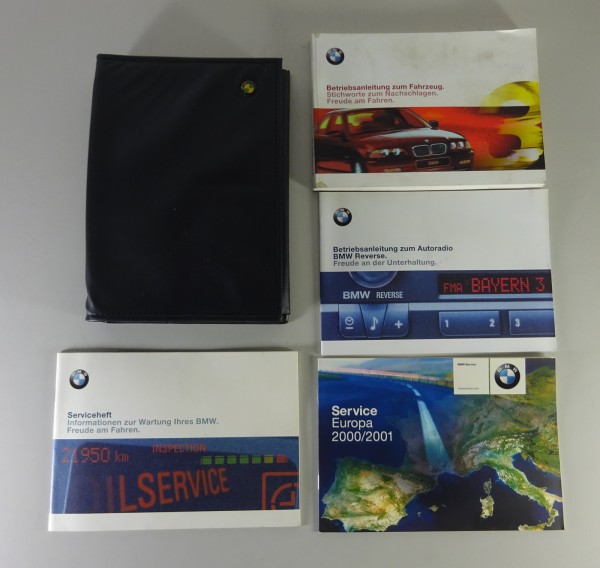 Bordmappe mit Betriebsanleitung BMW 3er E46 316i - 330xd Stand 10/2000