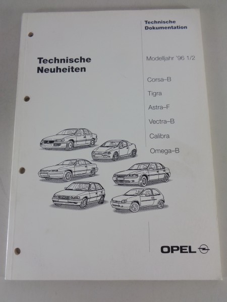 Technische Neuheiten und Änderungen Opel Fahrzeuge Modelljahr 1996 1/2