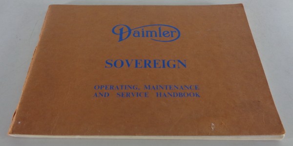 Betriebsanleitung / Handbuch Daimler Sovereign (420) Baujahre 1966 - 1969