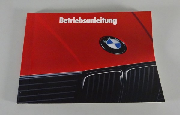 Betriebsanleitung BMW 3er E30 incl. Cabrio 316i / 318i / 320i / 324d... St. 1989