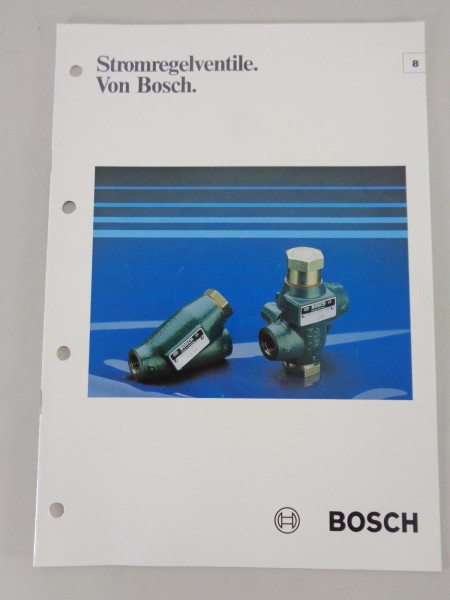 Prospekt / Technische Info Bosch Stromregelventile Stand 03/1981