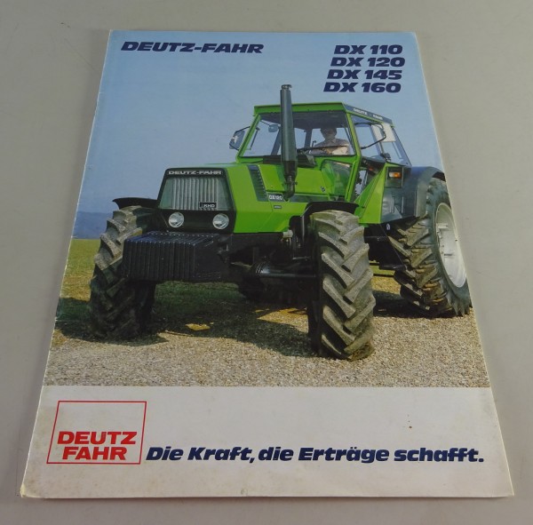Prospekt / Faltprospekt Deutz Fahr DX 110 / 120 / 145 / 160
