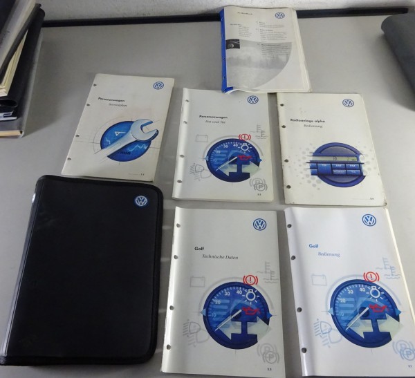 Bordmappe + Betriebsanleitung / Handbuch VW Golf IV Stand 08/1998