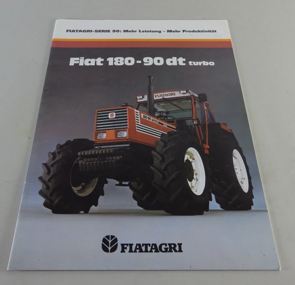 Prospekt / Broschüre Fiat - Fiatagri Traktor 180-90 DT Turbo Stand ca. 1984