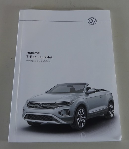 Kurzanleitung / Handbuch / readme VW T-Roc Cabriolet Stand 11/2024