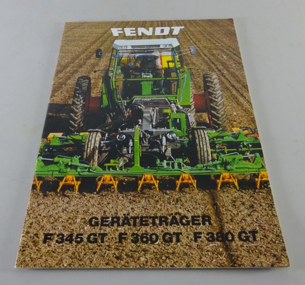 Faltprospekt / Prospekt Fendt Geräteträger F 345 GT, F 360 GT, 380 GT v. 09/1984