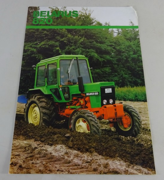 Prospekt / Broschüre / Prospektblatt Belarus 820 Traktor
