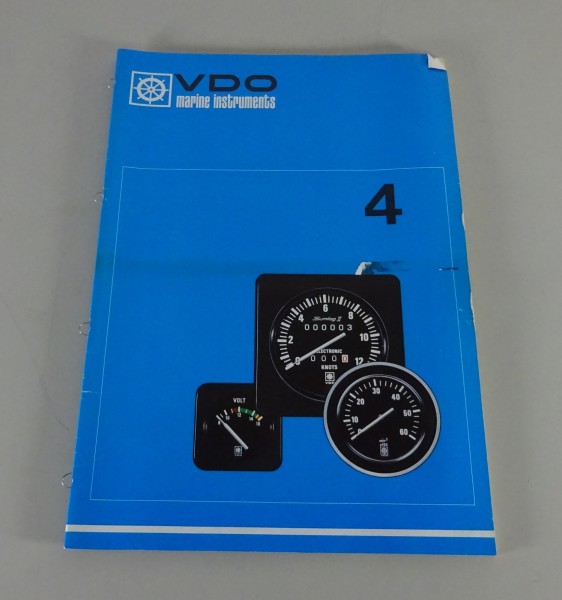 Prospekt / Broschüre VDO Marine-Instrumente Stand 09/1980