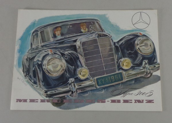 brochure / prospect Mercedes W188 300 S Roadster / Cabrio + Coupe from 2/1953