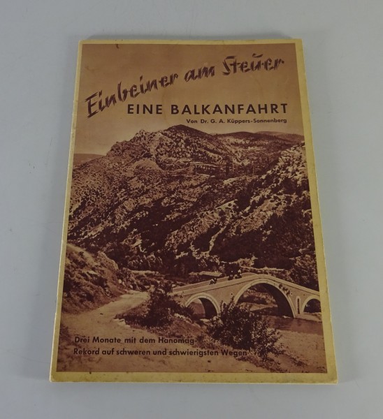 Prospekt / Broschüre Hanomag Rekord Balkanfahrt Stand 1937