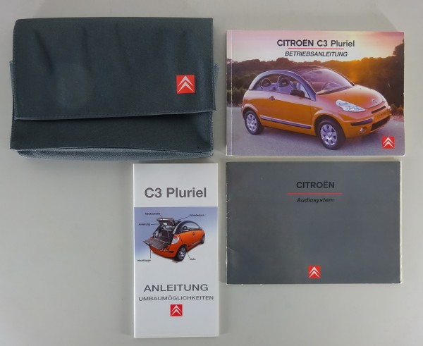 Bordmappe + Betriebsanleitung Citroen C3 Pluriel Stand 01/2004