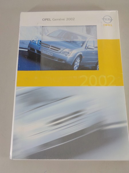 Pressemappe + Pressefotos Opel Genfer Auto-Salon Stand 03/2002