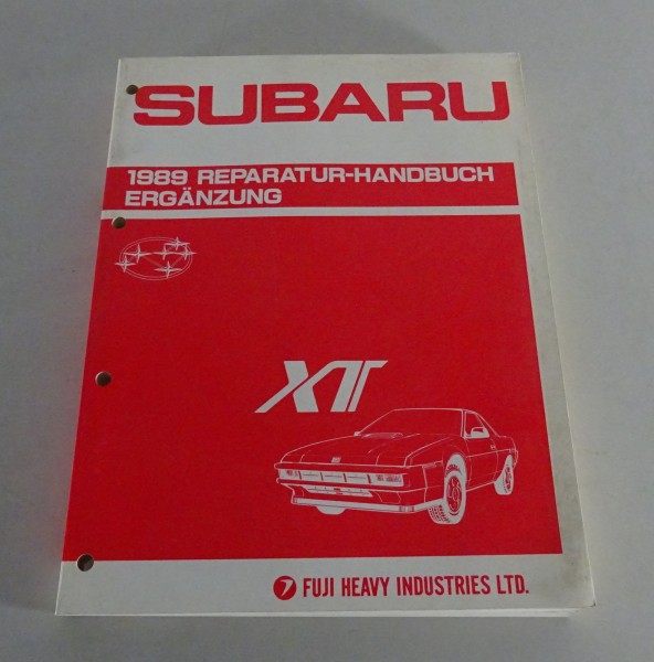 Werkstatthandbuch Ergänzung Subaru XT Stand 09/1988